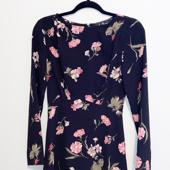 Lulu’s Kiefer Black floral minidress Size Small - Picture 6 of 14